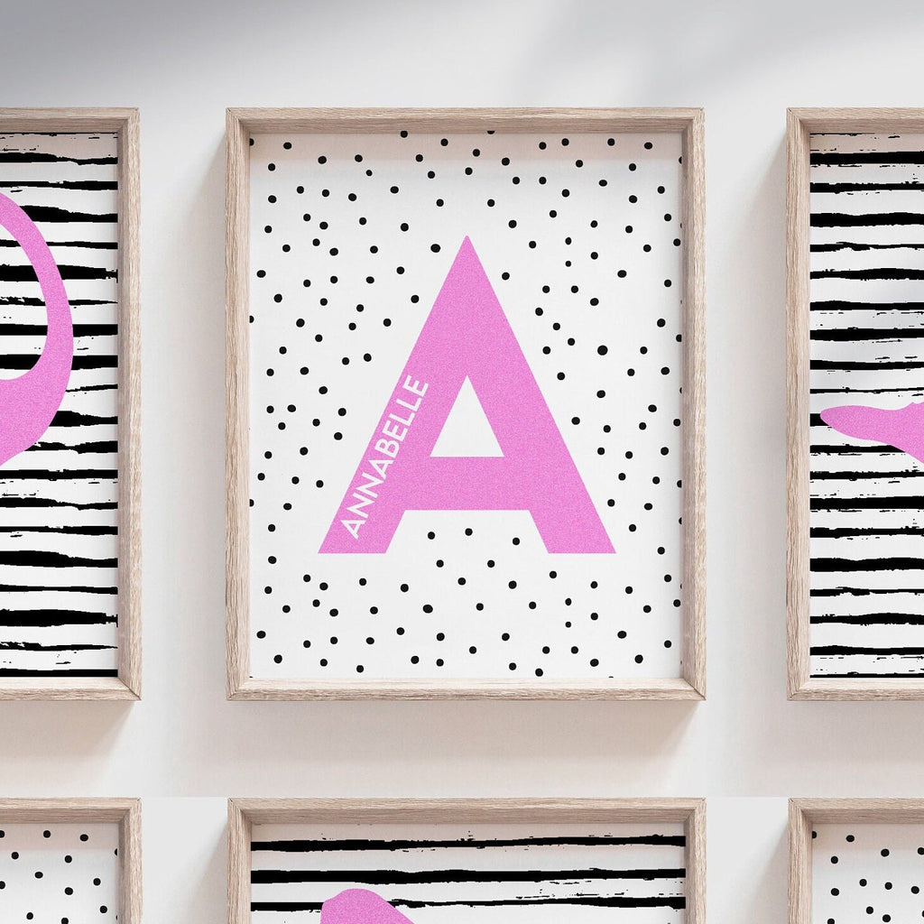 Hot pink girls dinosaur art, wall art for girls room dinosaur themed, hot pink tyrannosaurus rex, trex wall art print, pink girly dinosaurs