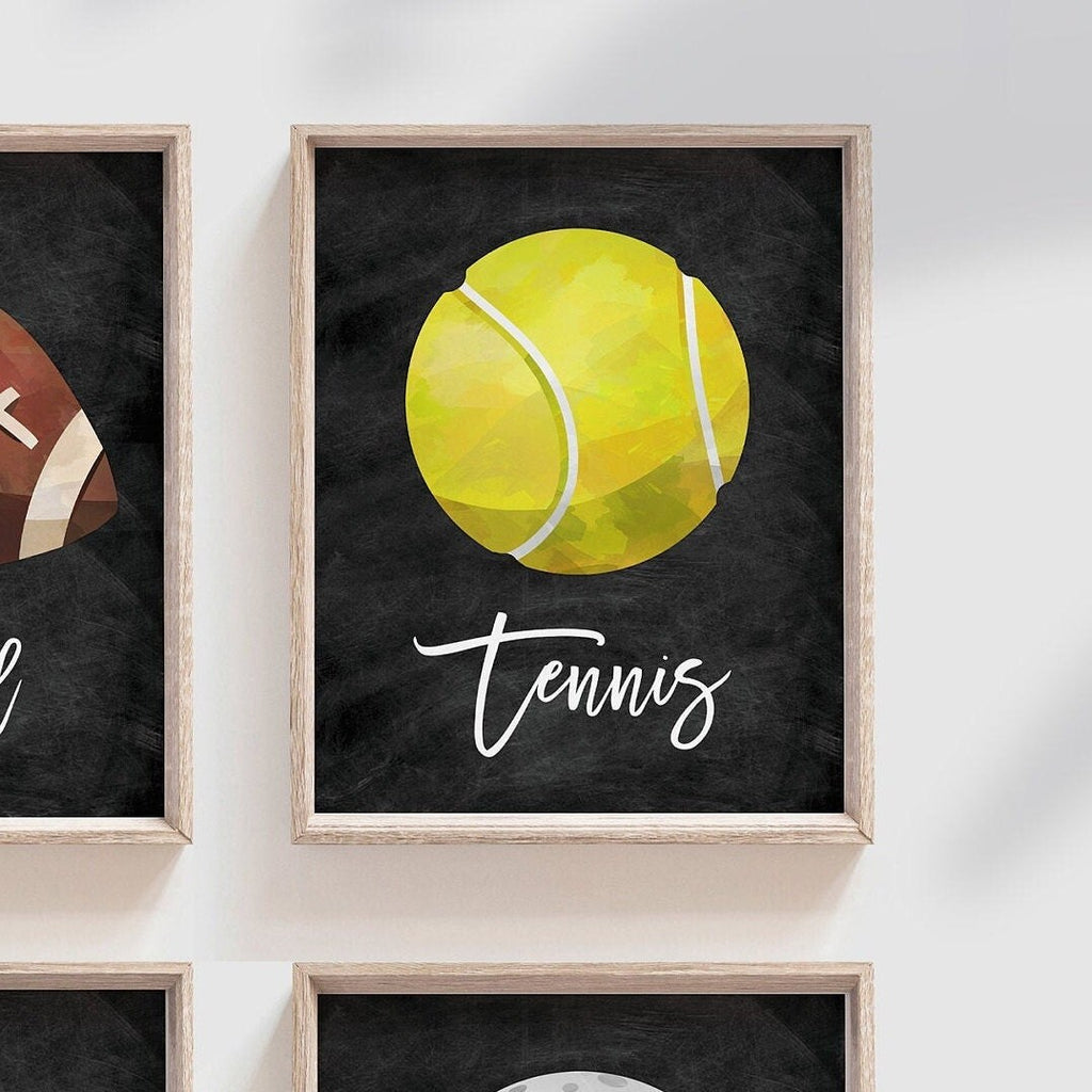 Sports nursery bedroom or playroom wall decor, boys sports prints, boy sports themed room, nursery decor sports art, toddler sports gift set