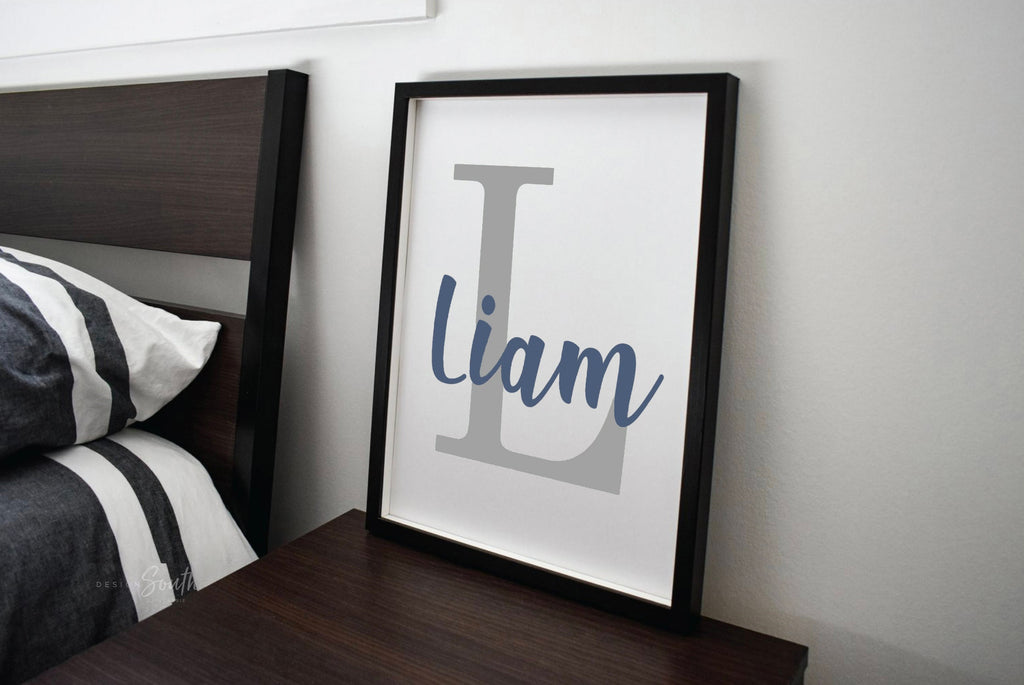 Teal blue yellow boys nursery art, moon and stars, moon nursery boys, cloud decor, star decor, cloud nursery art, boys cloud decor, moon art