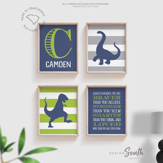 Lime dinosaur, dinosaur bedroom wall art, dinosaur decor for boys, dinosaur theme, dinosaur print, baby boy dinosaurs, dinosaur nursery art