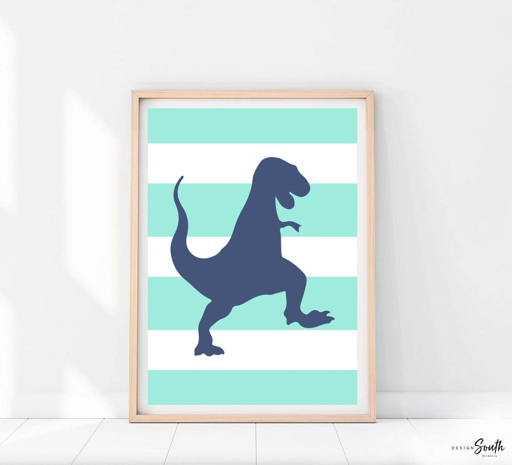 Boys dinosaur bedroom wall art, dinosaur decor for boys, boys dinosaur theme, dinosaur prints, baby boy dinosaurs, dinosaur nursery art boys
