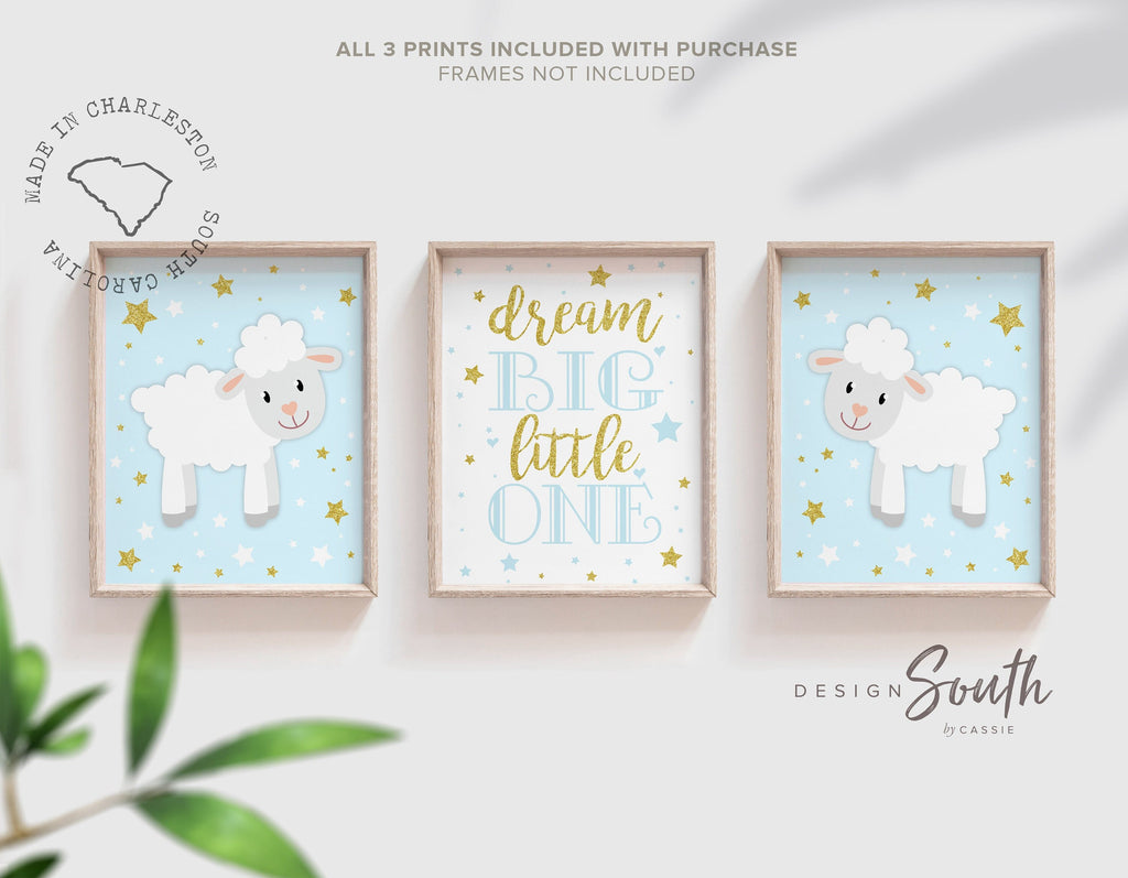 Lamb nursery baby blue, sheep nursery art, sheep nursery above crib art, sheep baby decor, lamb baby wall art, sheep nursery decor, lamb art