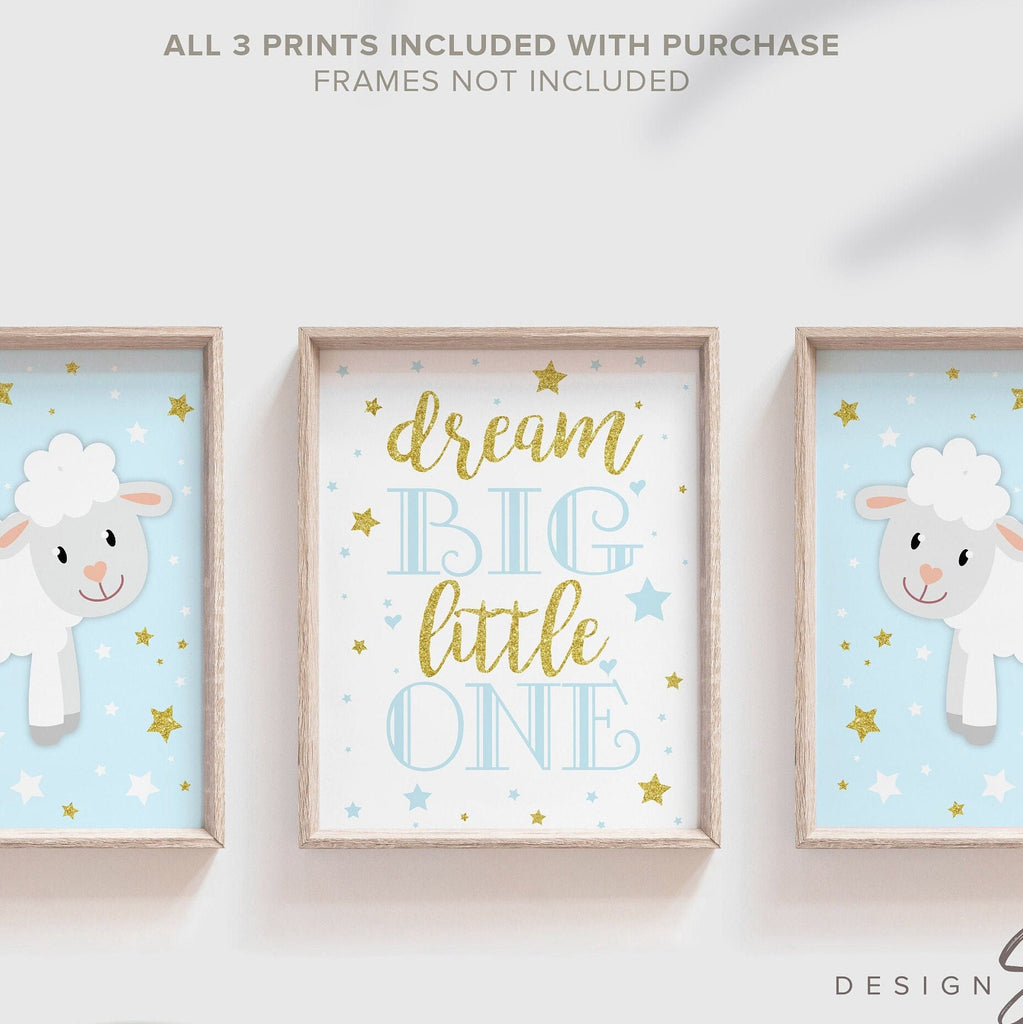 Lamb nursery baby blue, sheep nursery art, sheep nursery above crib art, sheep baby decor, lamb baby wall art, sheep nursery decor, lamb art