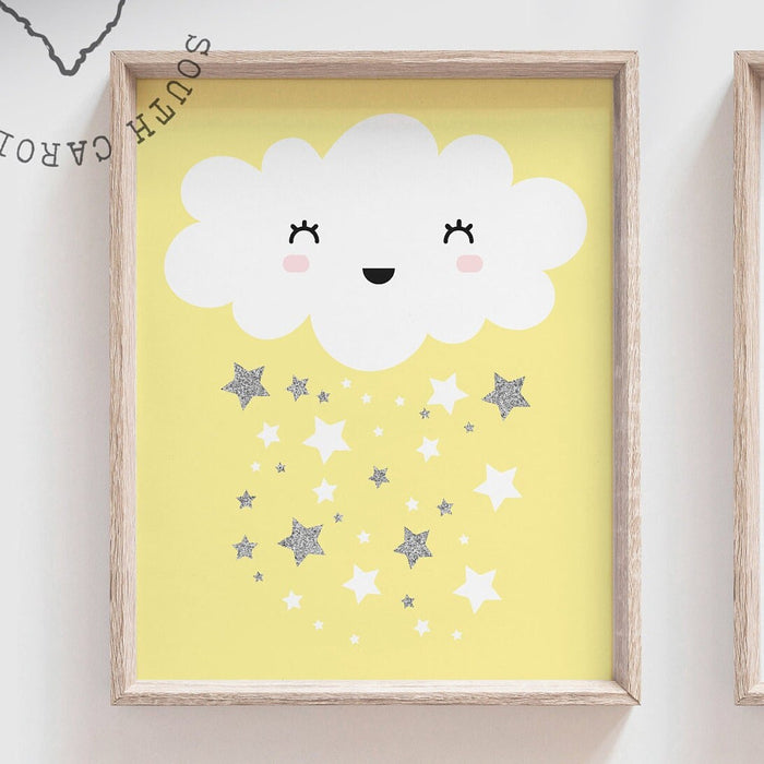 Pink and yellow sisters room, shared room decor, shared nursery decor, twin sister nursery, yellow and pink, yellow pink silver, sister room
