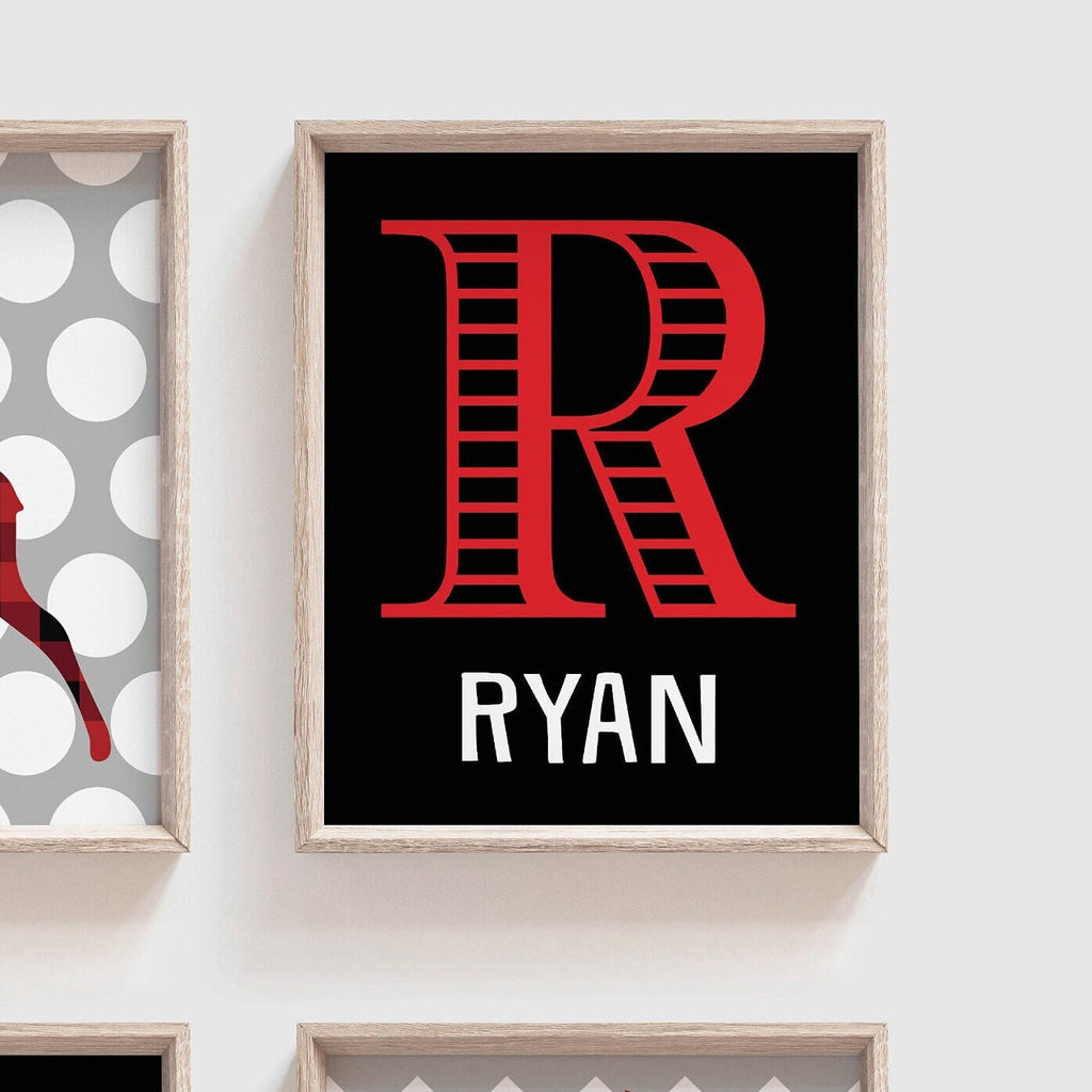 Lumberjack wall art deer, buffalo plaid decor, lumberjack nursery art, buffalo check, buffalo plaid boys bedroom decor, boys deer red black