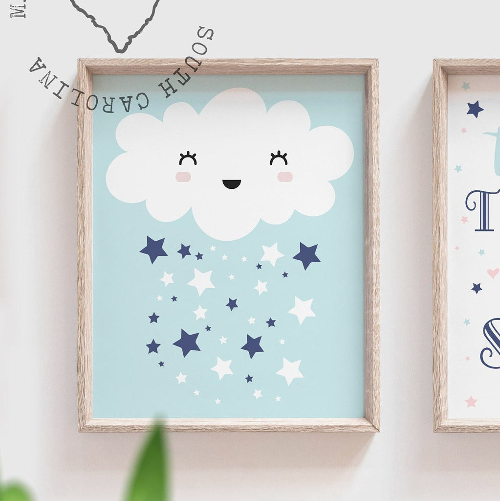 Pink blue twin nursery, pink blue boy/girl twin nursery, twin nursery wall art boy/girl, boy/girl nursery, twin art boy/girl, pink blue twin