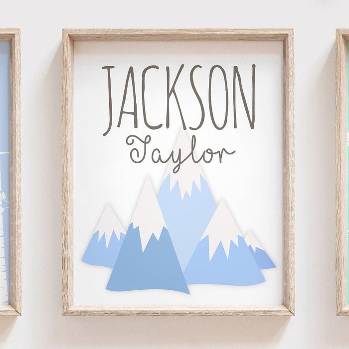 Baby fox signs, wall art print fox, boys nursery decor foxes, baby boy nursery woodland fox decor, personalized fox art, fox baby boy gift