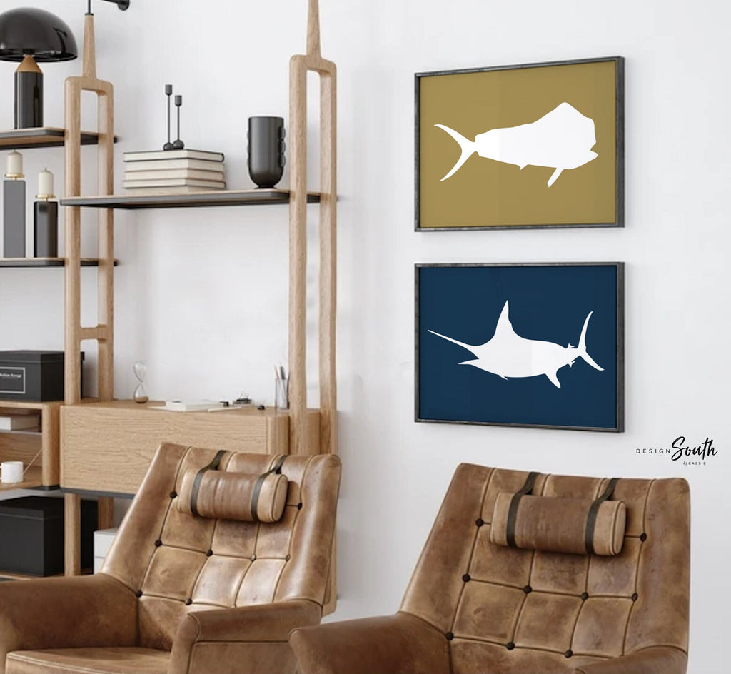 Offshore fishing, offshore fish, boys saltwater fish wall art, marlin nursery, boys fishing theme, fish nursery art boys, marlin fish decor