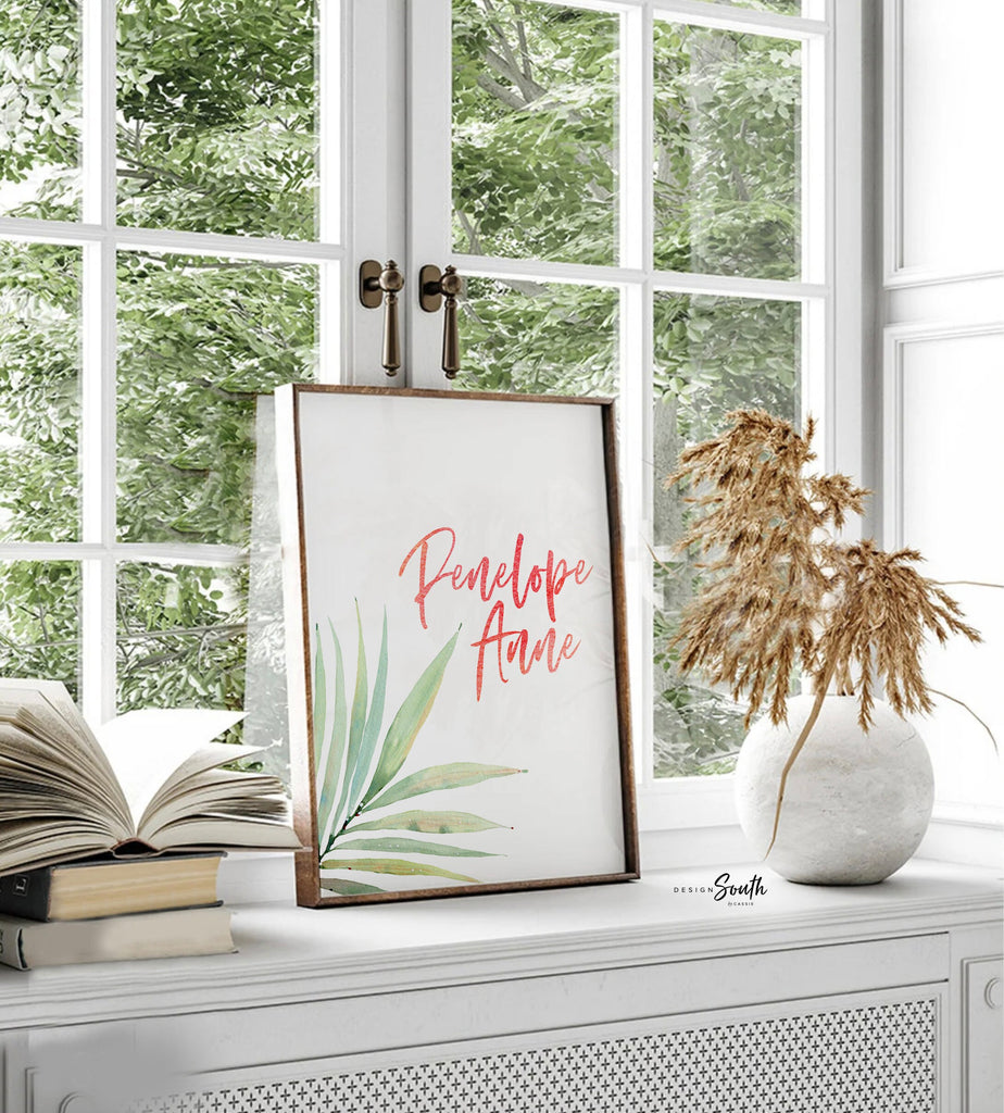 Flamingo print art set, above crib tropical wall, flamingo nursery decor, baby room decor, newborn flamingo nursery pink and green