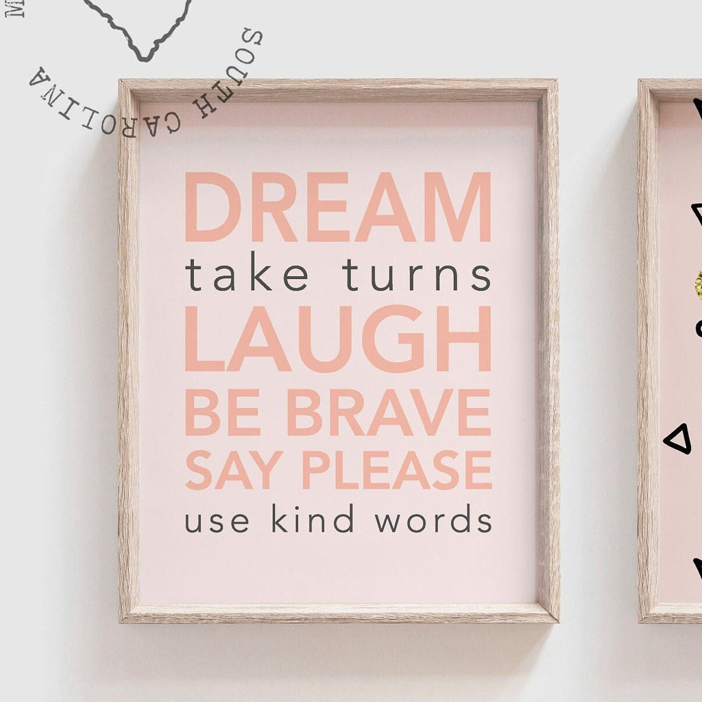 Pink gold dinosaur, pink playroom girl decor, toddler girl dinosaur wall art bedroom, gold glitter sparkles little girl art, gold dinosaurs