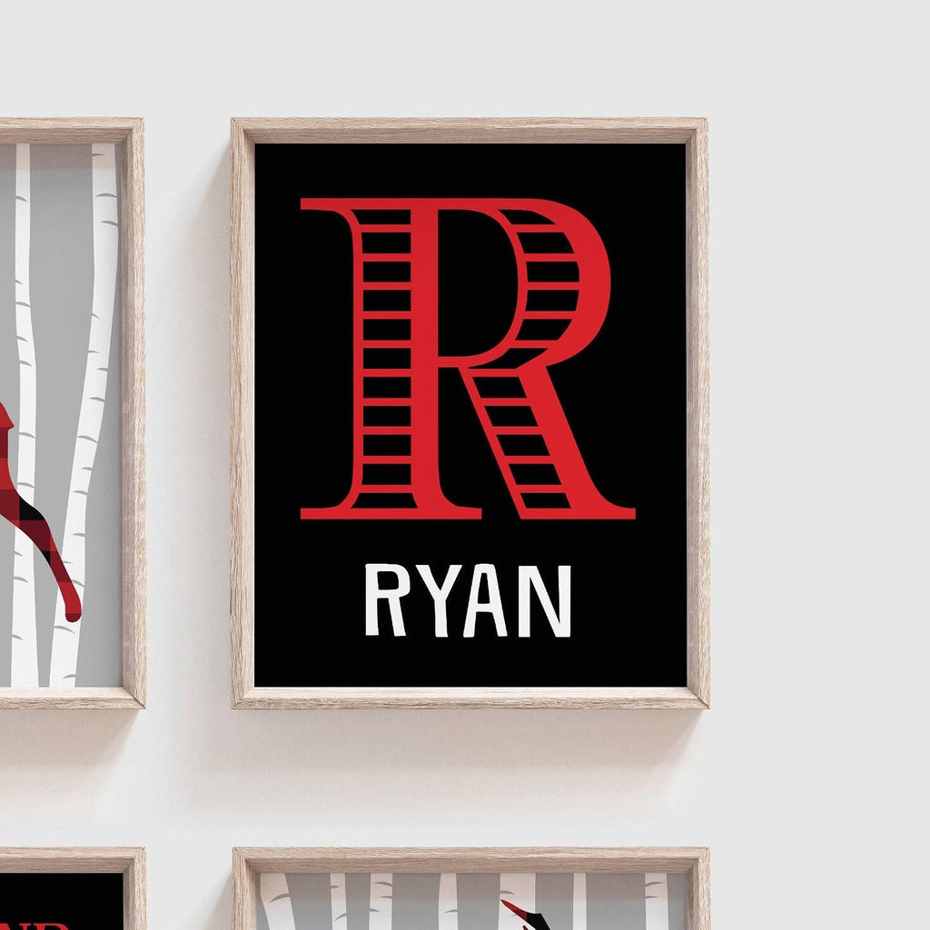 Boys deer hunting bedroom, customized boys room decor, buffalo check wall art for boy, buffalo plaid hunting art, nursery quote hunting art