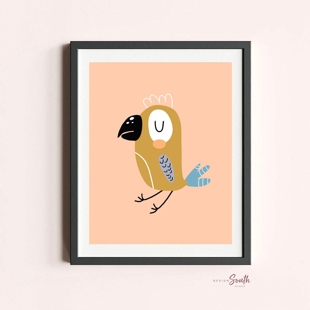 Exotic tropical birds print, tropical birds wall art, tropical animals print set, cute tropical birds print set, modern girl&#39;s tropical art