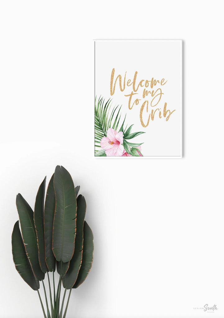 Girl nursery decor, tropical animal theme, ivory and pink flamingo tropical nursery, girl nursery design, flamingo decor, pineapple art gold