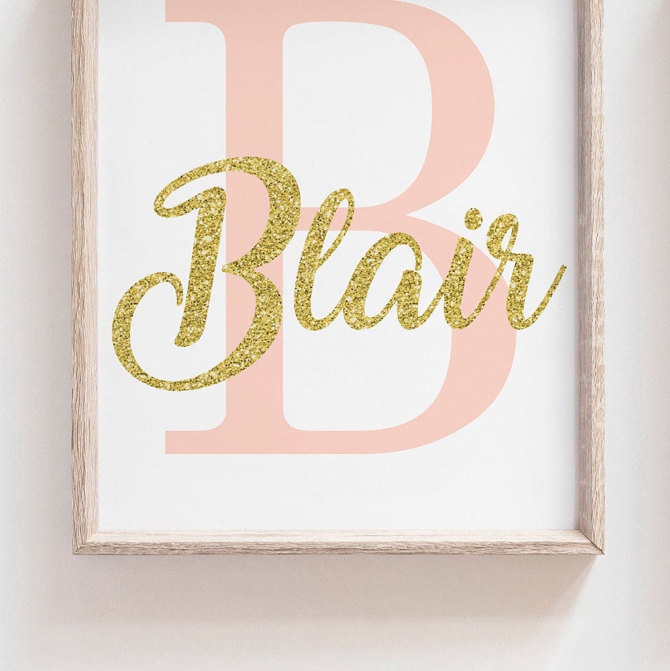 Peach gold nursery wall art, moon star cloud girl celestial theme, nursery wall art peach gold, modern girl nursery art, personalized gift