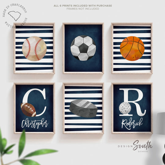 Brother playroom wall art, sports boys room brothers, vintage sports, bedroom sported themed kids room ideas brothers, little boys sports