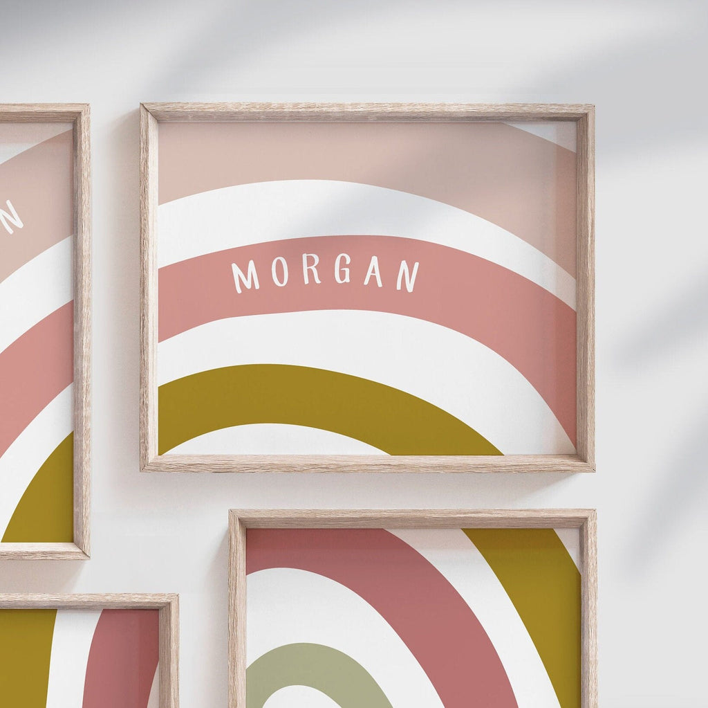 Sisters art mauve, sister wall art, mauve rainbow themed shared sister bedroom, wall art for sisters, two sisters wall hangings art prints