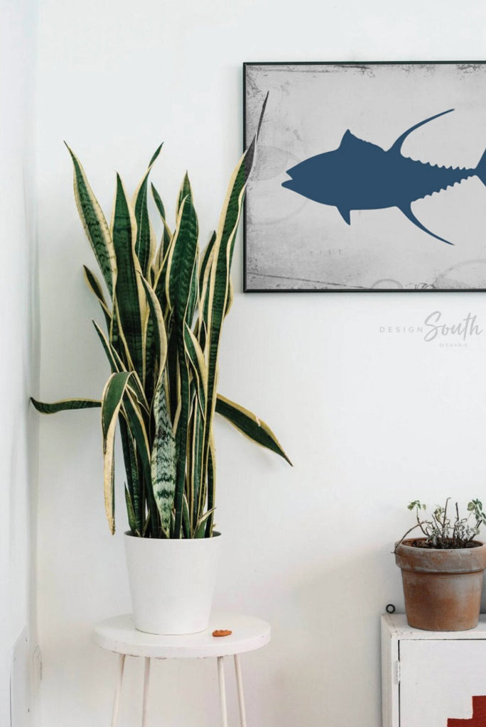 Navy gray boys fishing wall art, boys bedroom navy gray fish, boy nursery navy nautical, toddler fishing art, boys room sea fishing themed