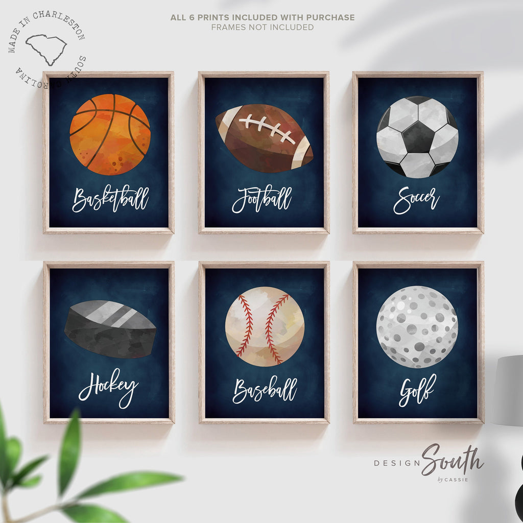 Sports home decor, sports posters boys room, sports wall art, athlete little boy gift, artwork above bed sports theme, basketball football