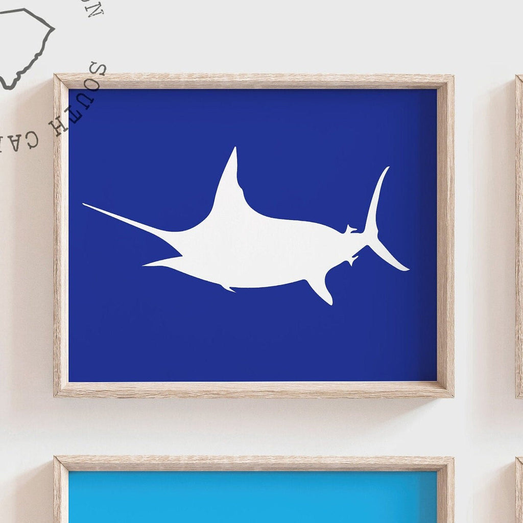 Saltwater fish nursery, boys bedroom fish art, fishing decor, wall art for boys bedroom, boy playroom art, boys playroom wall decor, boy art