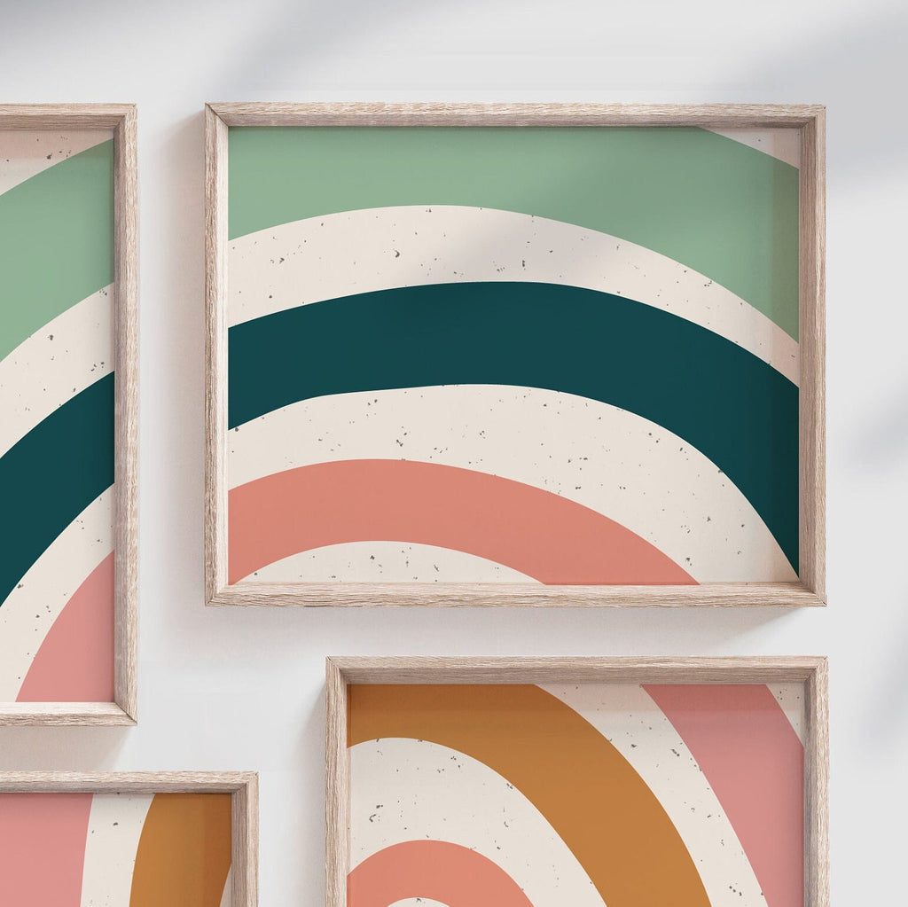 Neutral nursery decor earthy neutral tones, kids neutral playroom wall art, neutral boho rainbow for kids baby children, art gender neutral