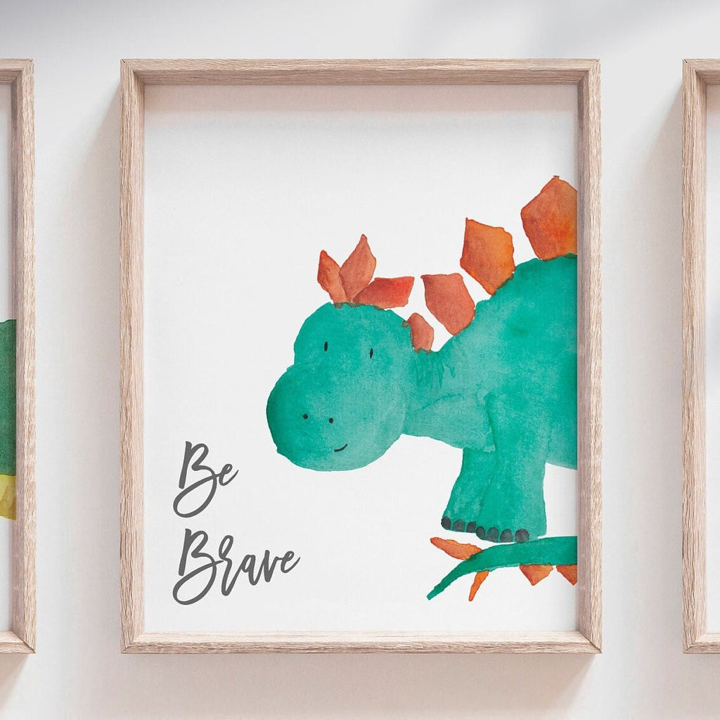 Boys dinosaur bedroom wall art, dinosaur decor for boys, boys dinosaur theme, dinosaur prints, baby boy dinosaurs, dinosaur nursery art boys