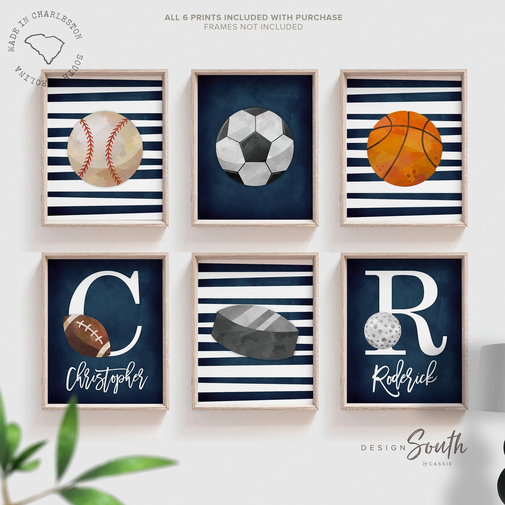 Brother playroom wall art, sports boys room brothers, vintage sports, bedroom sported themed kids room ideas brothers, little boys sports
