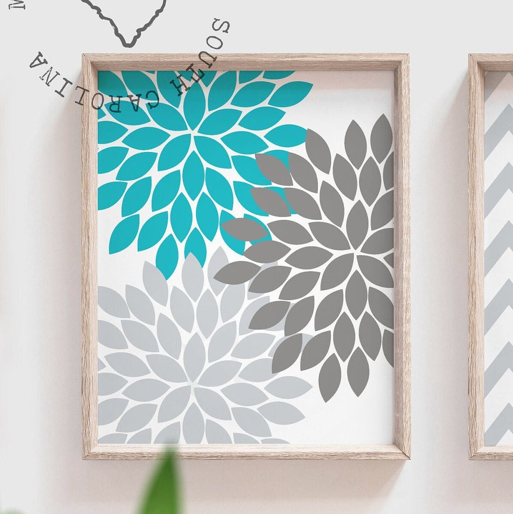 Girls bedroom turquoise, wall art for girl, turquoise decor girls room, turquoise art baby girl, turquoise monogram, turquoise and gray girl