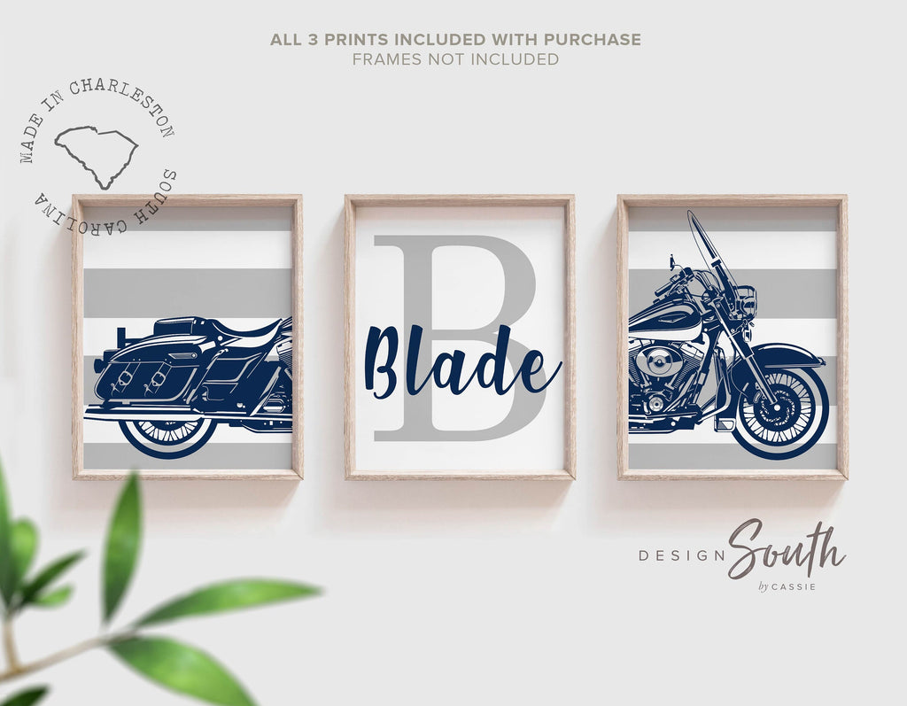 Road king harley davidson motorcycle nursery art, motorcycle kid gift, baby boy motorcycle, boy bedroom motorcycles, motorcycle theme harley