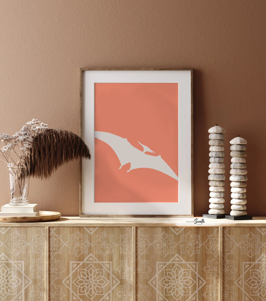 Boho dinosaur art, gender neutral dinosaur, contemporary boho dinosaur wall art, dinosaur posters, dinosaur themed bedroom muted boho colors