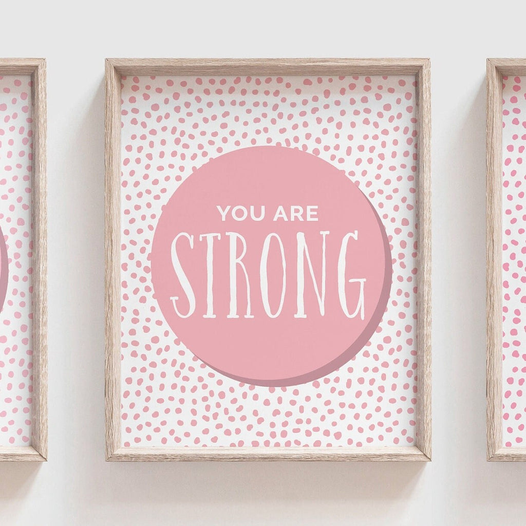 Pink playroom art, little girl room wall art, toddler bedroom pink, affirmation signs in pink, little girl bedroom pink art prints positive