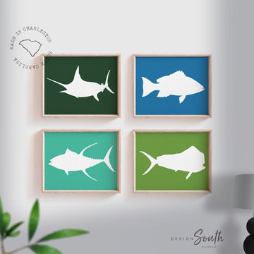 Offshore fishing, offshore fish, boys saltwater fish wall art, marlin nursery, boys fishing theme, fish nursery art boys, marlin fish decor