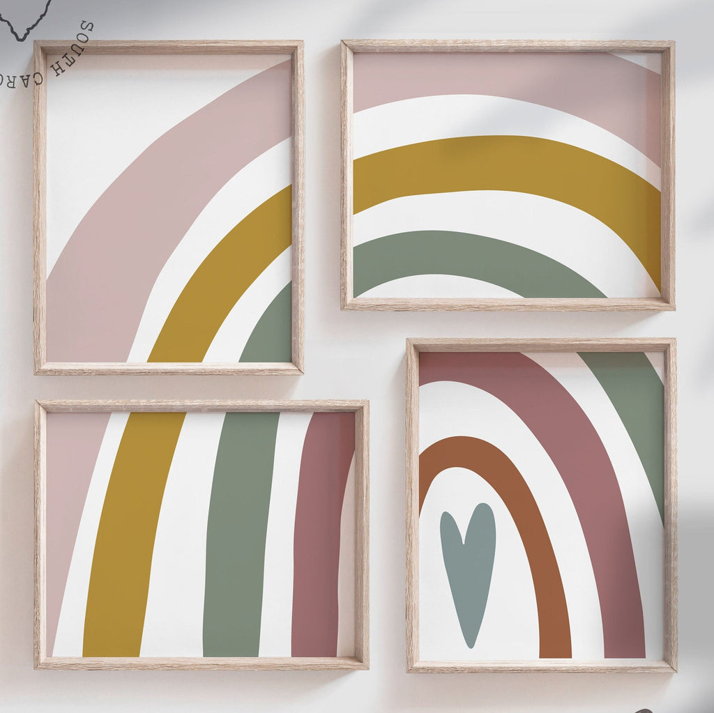 Gender neutral nursery, rainbow decor, unisex nursery decor, neutral rainbow theme nursery, gender neutral wall ideas, nursery neutral theme