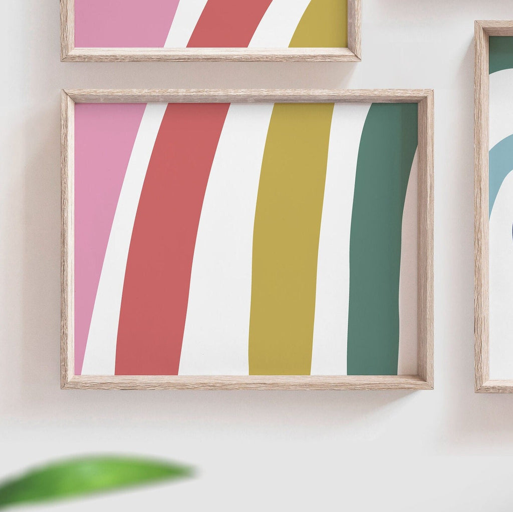 Baby room rainbow theme girl decor, bedroom rainbow girl art, gift little girl rainbow, baby girl nursery prints, rainbow baby shower gift