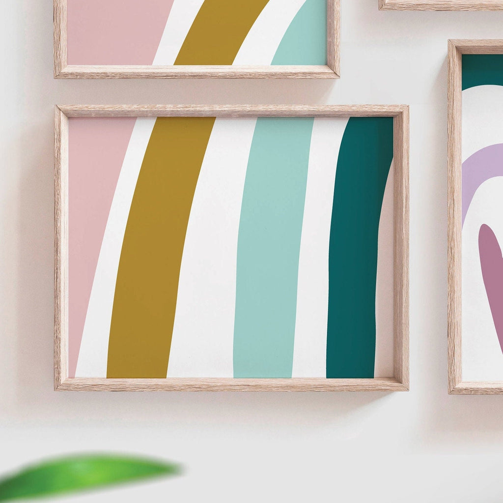 Neutral nursery decor earthy neutral tones, kids neutral playroom wall art, neutral boho rainbow for kids baby children, art gender neutral