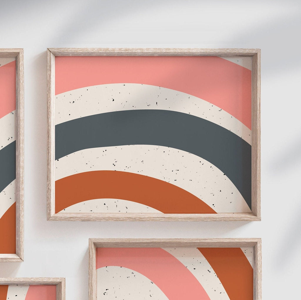 Rainbow nursery wall decor, baby room wall muted rainbow, rainbow child art prints, playroom wall ideas, rainbow images, you are so loved