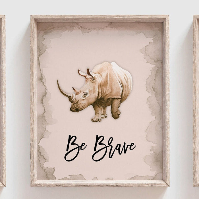 Positive affirmation art kids, inspirational animal wall art, toddler playroom or bedroom ideas, animal toddler prints, inspire little one