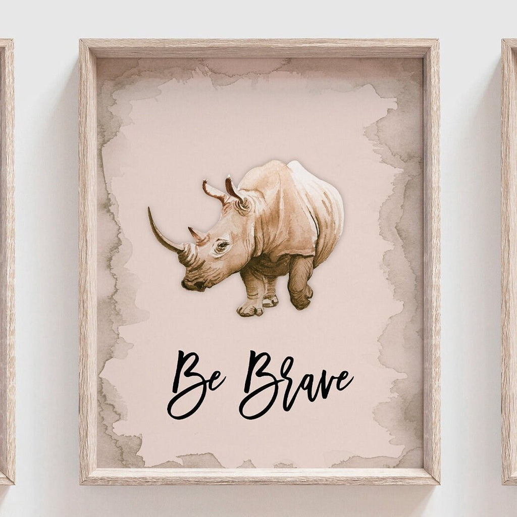 Positive affirmation art kids, inspirational animal wall art, toddler playroom or bedroom ideas, animal toddler prints, inspire little one