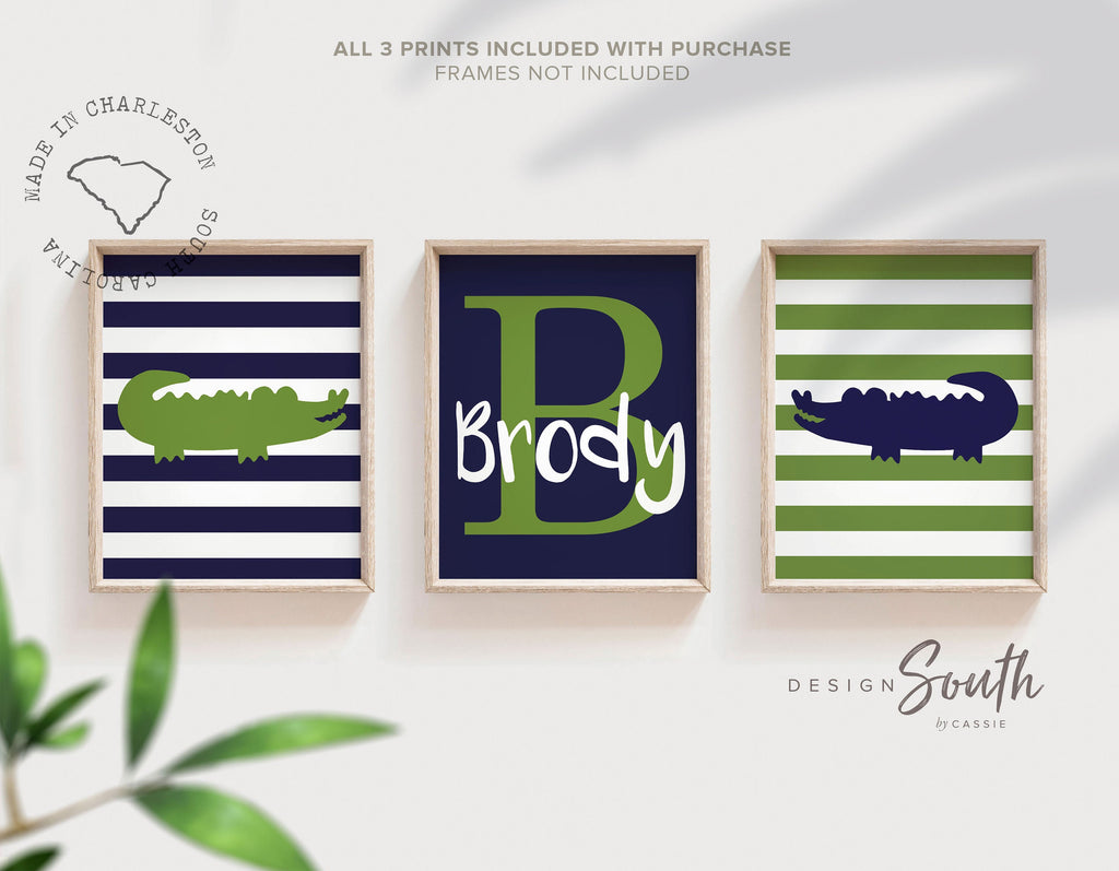 Big boy bedroom alligator theme, baby boys alligator nursery decor, navy blue and green nursery decor, decor boys room, childrens playroom