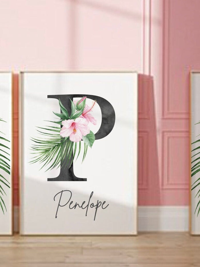 Baby shower girl gift, nursery decor girl elephant theme, pink nursery wall art personalized, baby room decor, pink elephant theme for girls