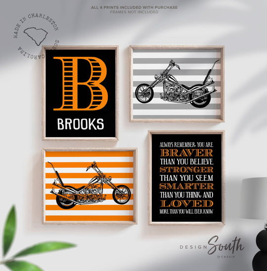 Captain america chopper, motorcycle nursery, boys bedroom motorcycle theme decor, motorbike boys, chopper bike, motorcycle boys decor black