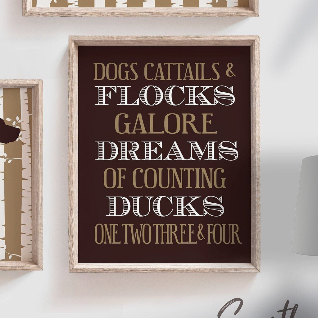 Hunting nursery decor, duck hunting nursery, dog and duck, duck hunting, lab, retriever nursery decor, duck hunter, hunting nursery art, dog