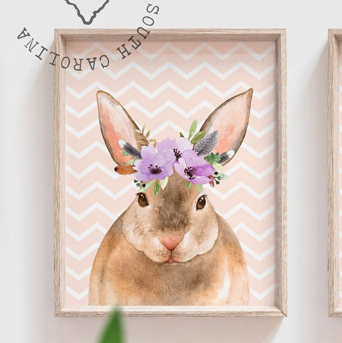 Fawn nursery print, woodland fawn nursery, woodland girl art prints, woodland baby animals, blush baby girl art, nursery decor fawn deer