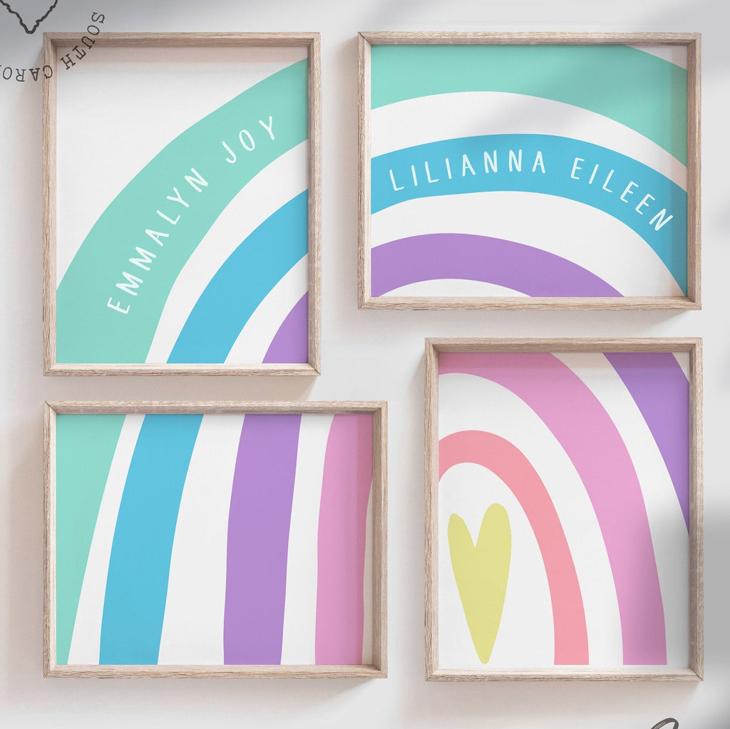 Sister room decor, big girl room two sisters, gift for sisters, shared bedroom personalized names, sisters room decorations, twin sister art