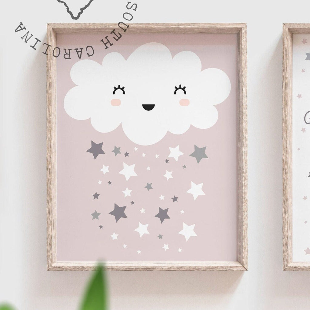 Mauve nursery decor, mauve nursery art, mauve girls room, baby nursery quote, mauve and gray, mauve and blush decor, nursery mauve wall art