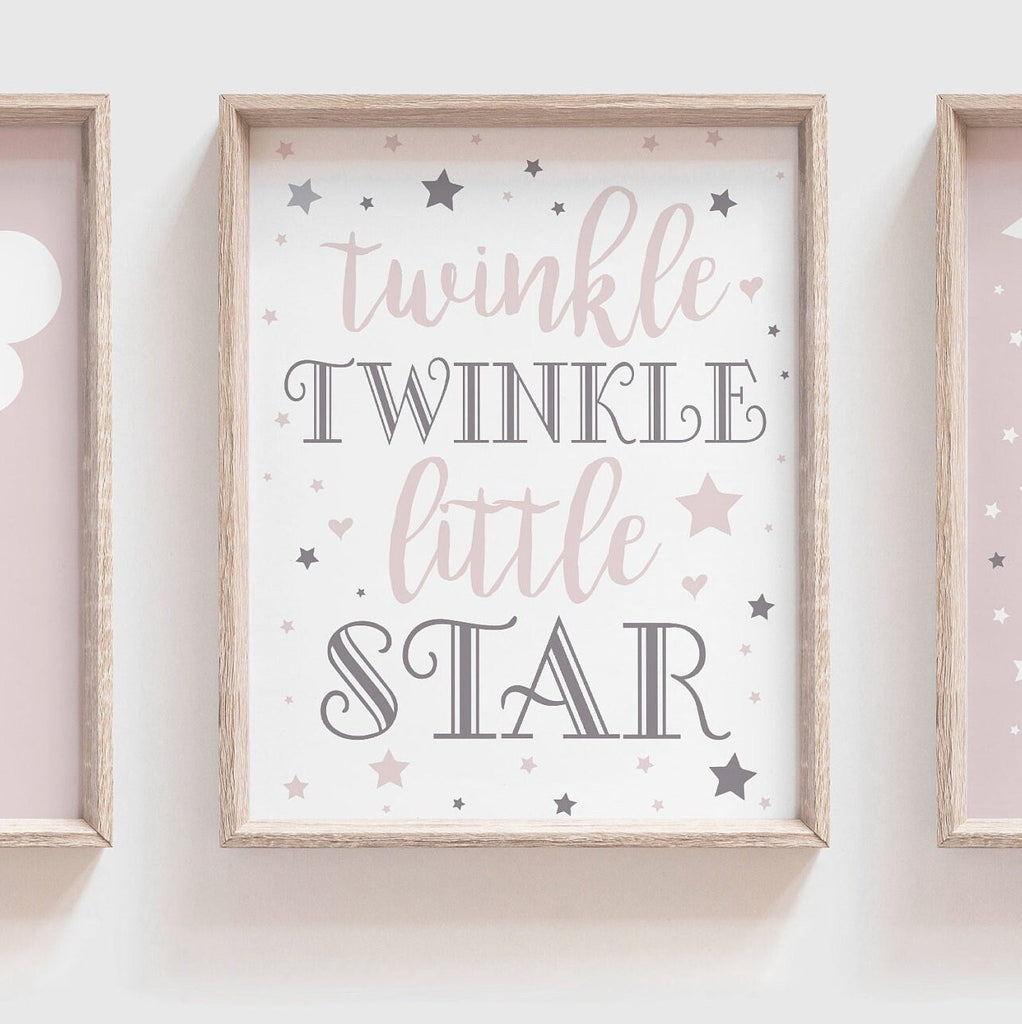 Mauve nursery decor, mauve nursery art, mauve girls room, baby nursery quote, mauve and gray, mauve and blush decor, nursery mauve wall art