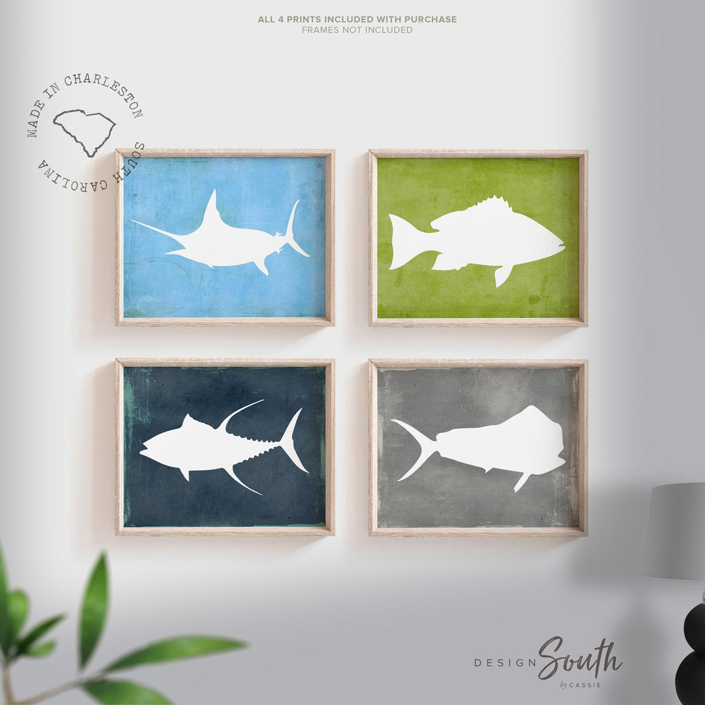 Offshore fishing, offshore fish, boys saltwater fish wall art, marlin nursery, boys fishing theme, fish nursery art boys, marlin fish decor