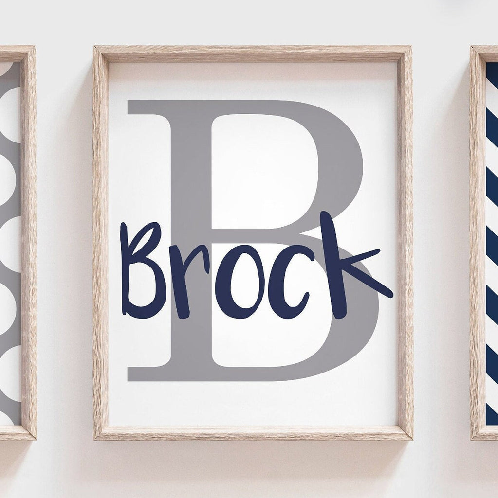 Deer nursery wall art, navy blue and gray deer nursery art for baby boy, woodland deer nursery art, deer wall decor, boy deer, deer pictures