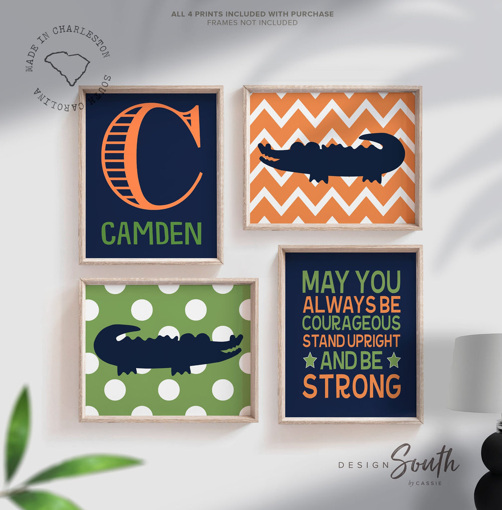 Alligator nursery decor, boys alligator wall decor, alligator decor, gator bedroom decor, baby boy alligator art, alligator art, gator art