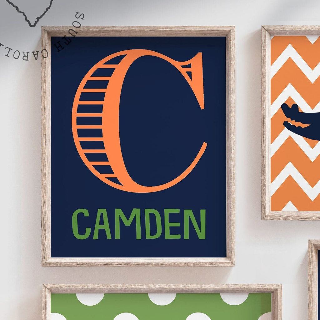 Alligator nursery decor, boys alligator wall decor, alligator decor, gator bedroom decor, baby boy alligator art, alligator art, gator art