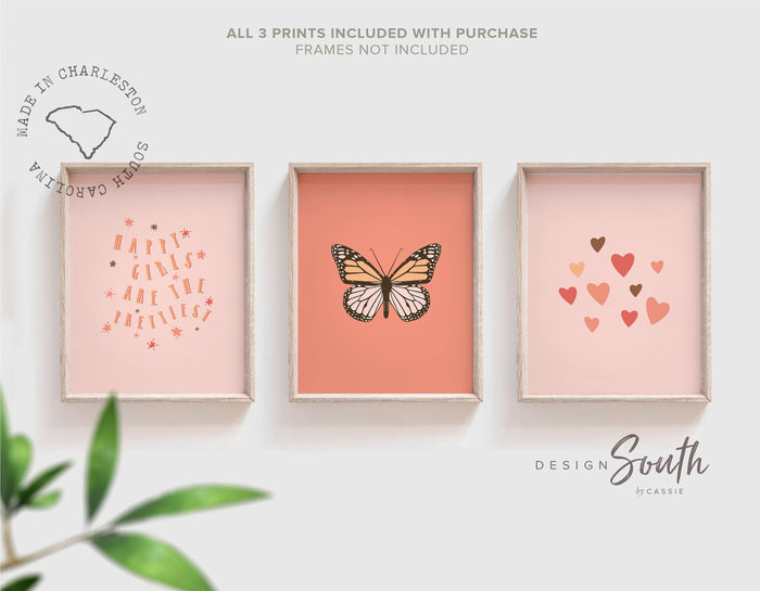 Coral baby girl nursery decor